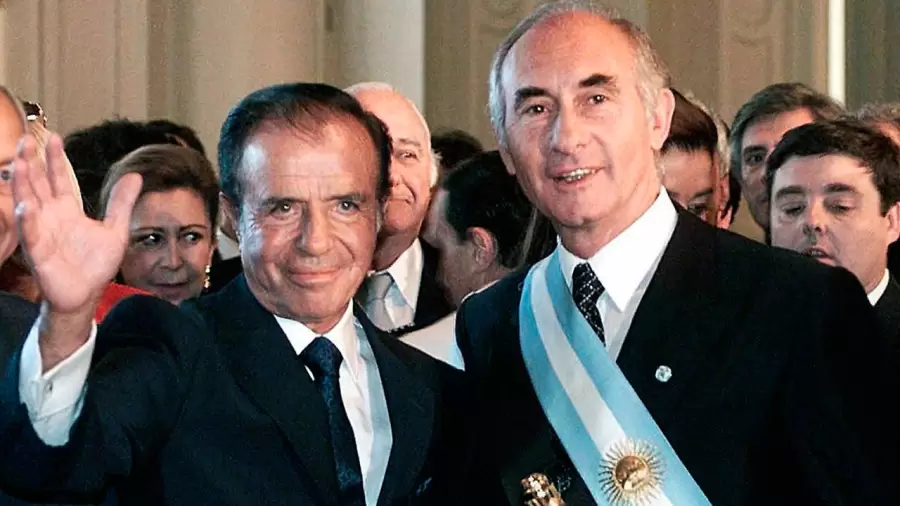 Carlos Menem y Fernando de la Rua
