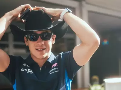 El look de Franco Colapinto en la previa del GP de Texas.