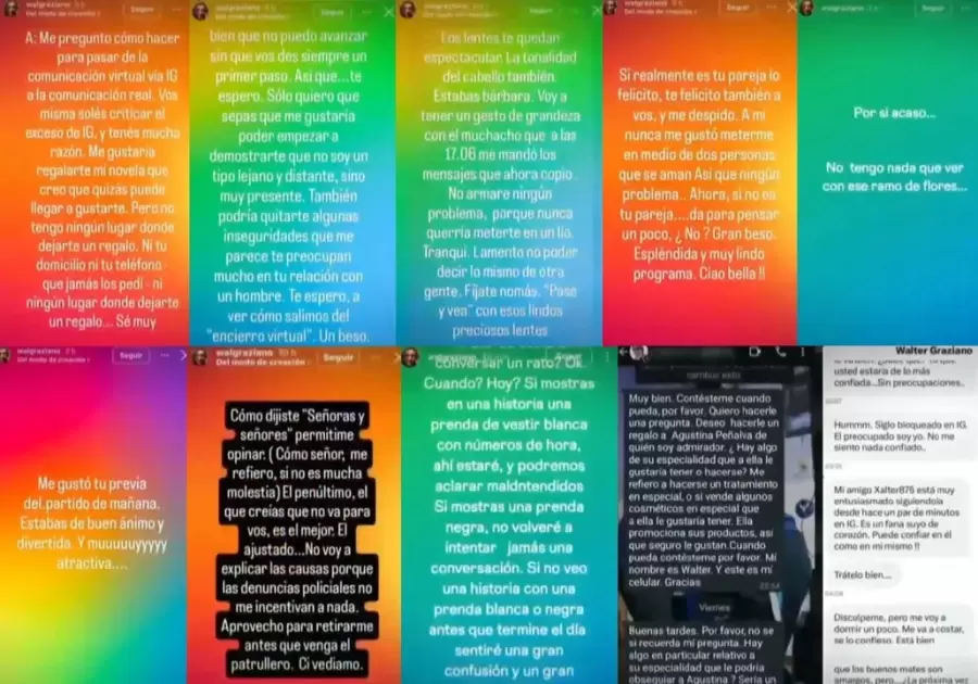 Los chats que mostr� la periodista