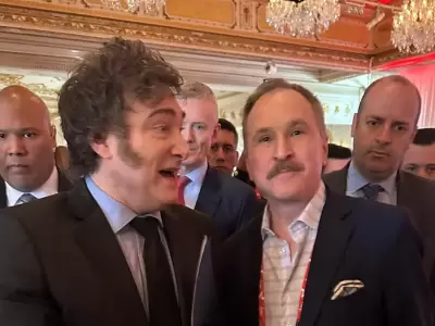 Lo anunci� el embajador de EE.UU. Peter Lamelas, en la foto junto al presidente Javier Milei. (Imagen: web)