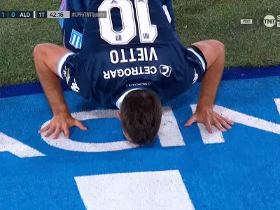El particular festejo de Vietto
