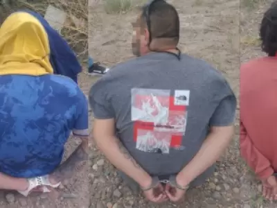 Los tres detenidos.