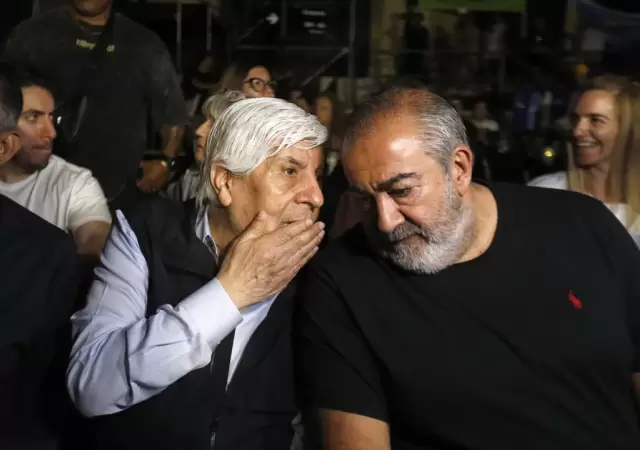 Hugo Moyano y H�ctor Daer