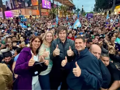 El l�der libertario concluy� la gira por el Norte con un acto en Tucum�n. Foto: gentileza (web)