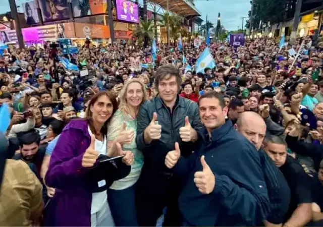 El l�der libertario concluy� la gira por el Norte con un acto en Tucum�n. Foto: gentileza (web)