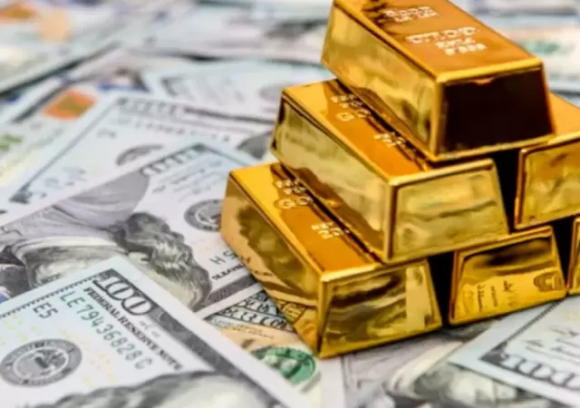 El oro por encima del valor d�lar.