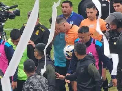 Lucas Comesaa no fue amenazado de muerte.