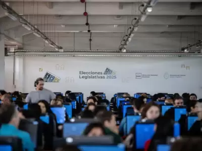 Simulacro realizado por la Direcci�n Nacional Electoral. /