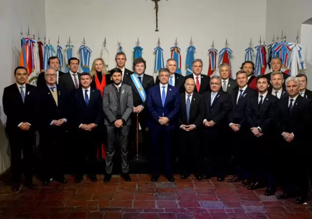 Milei y los gobernadores.