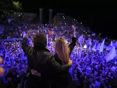 Cierre de campa�a de Javier Milei en Rosario