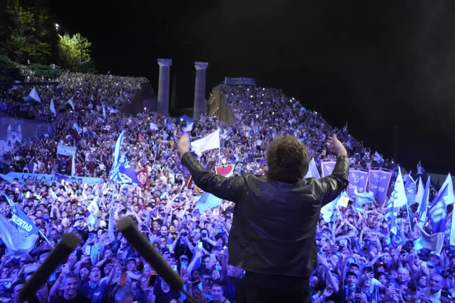 Cierre de campa�a de Javier Milei en Rosario