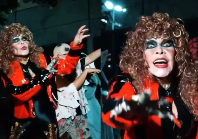 El video, estrenado en su cuenta oficial de TikTok, fusiona la atm�sfera oscura del ic�nico tema ochentero con colores vibrantes y humor.