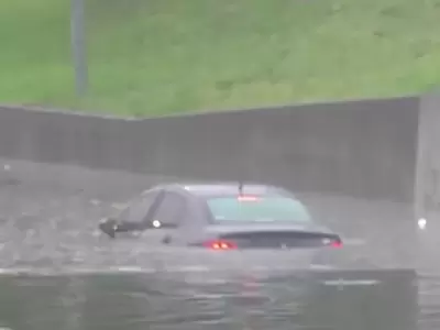 Fuerte tormenta en AMBA/ Fuente: X