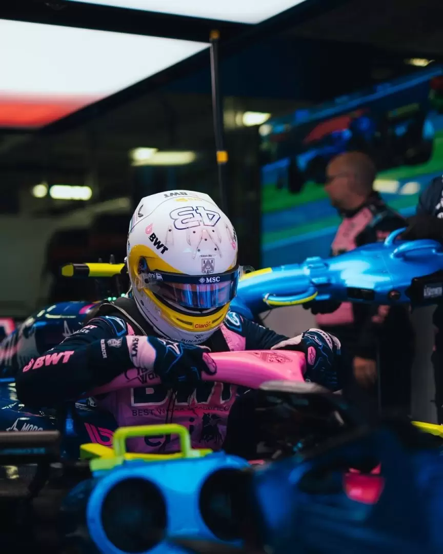 Franco Colapinto. Fuente:  @Alpinef1team