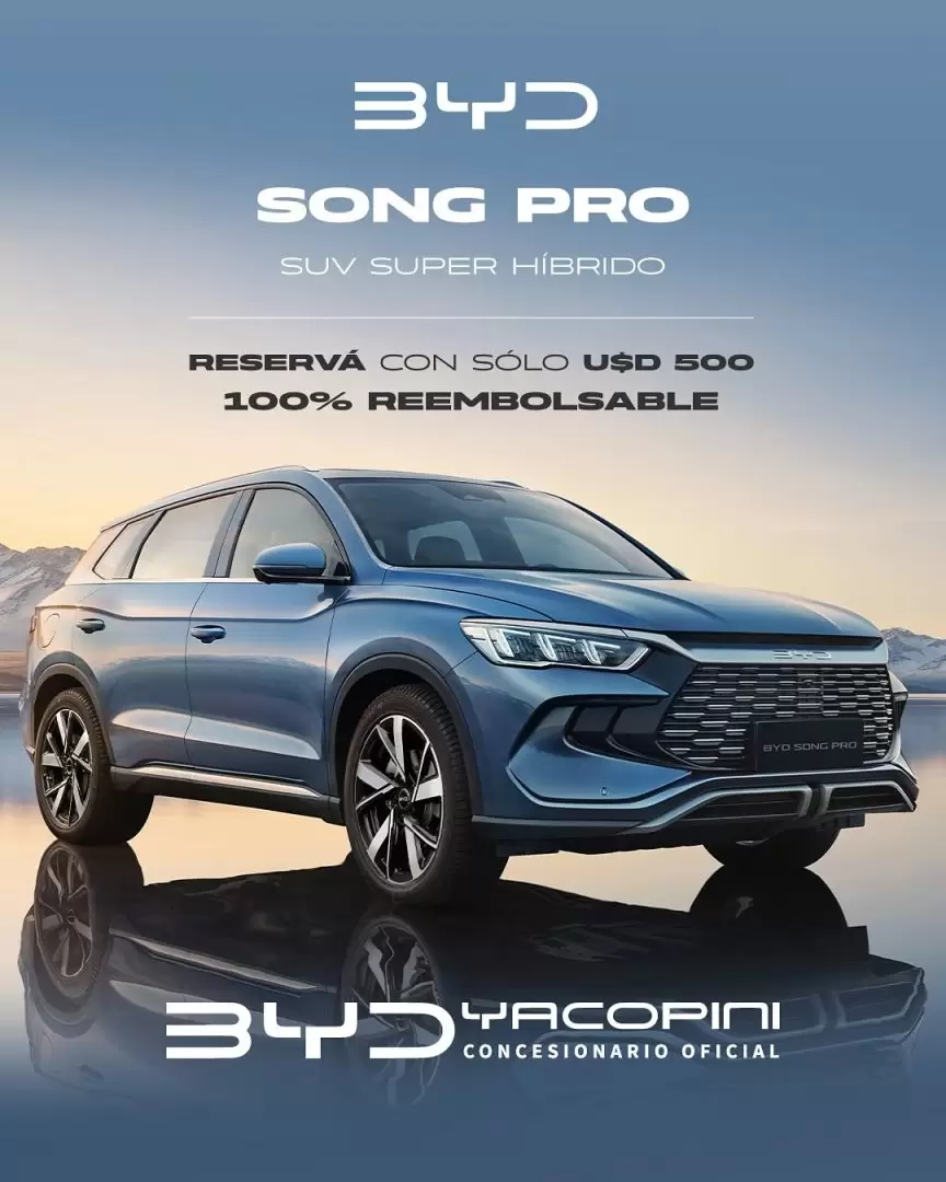 El BYD Song Pro DM-i es un SUV h�brido enchufable (PHEV) lanzado en Argentina por BYD Yacopini.
