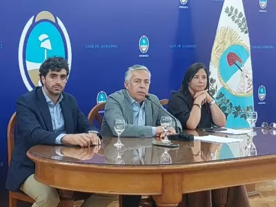 Alfredo Cornejo en conferencia de prensa en Casa de Gobierno/ Fuente: Captura de Video