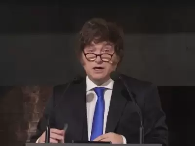 Javier Milei visit� un canal de televisi�n