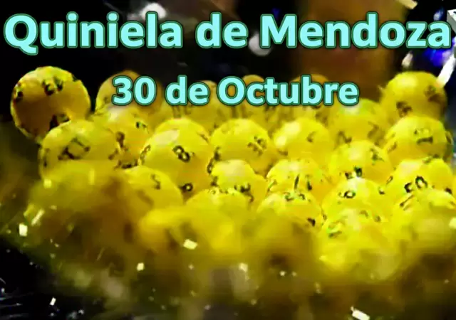 Quiniela de Mendoza del 30 de octubre