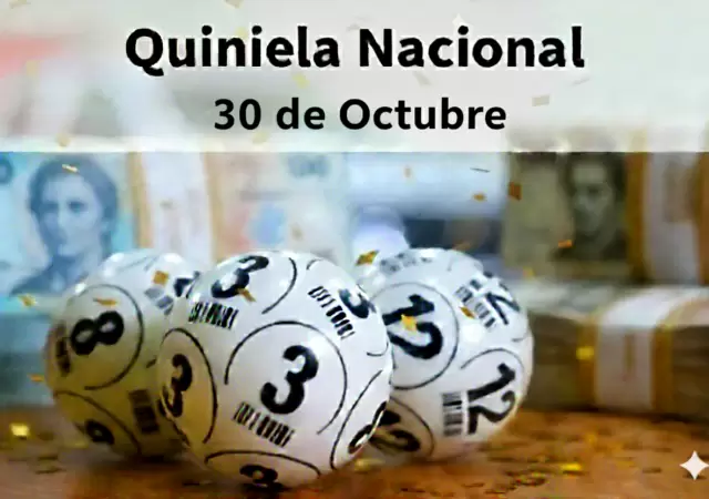 Quiniela Nacional del 30 de octubre