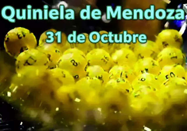 Quiniela de Mendoza del 31 de octubre