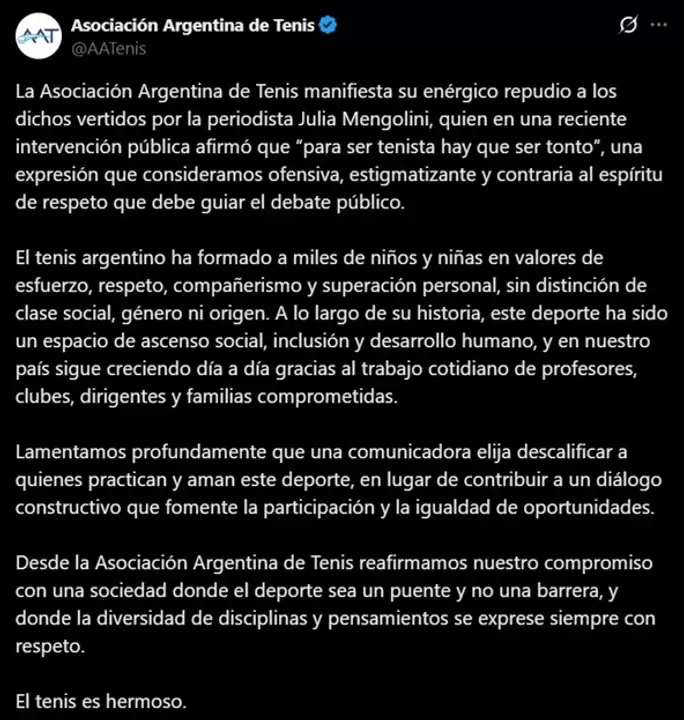 Respuesta de la AAT