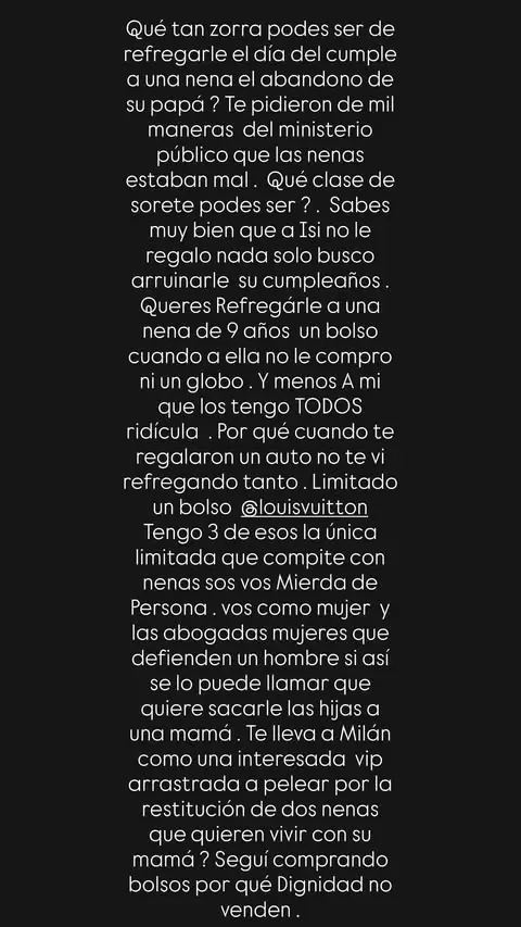 Wanda Nara contra la China/ Fuente: Instagram, Wanda Nara