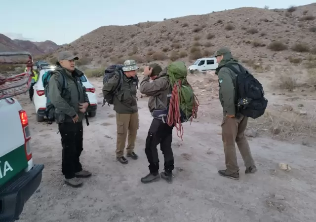 Operativo de rescate en Uspallata/ Fuente: Ministerio de Seguridad