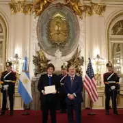 Milei recibi� a Peter Lamelas, el nuevo Embajador de Estados Unidos, en Casa Rosada