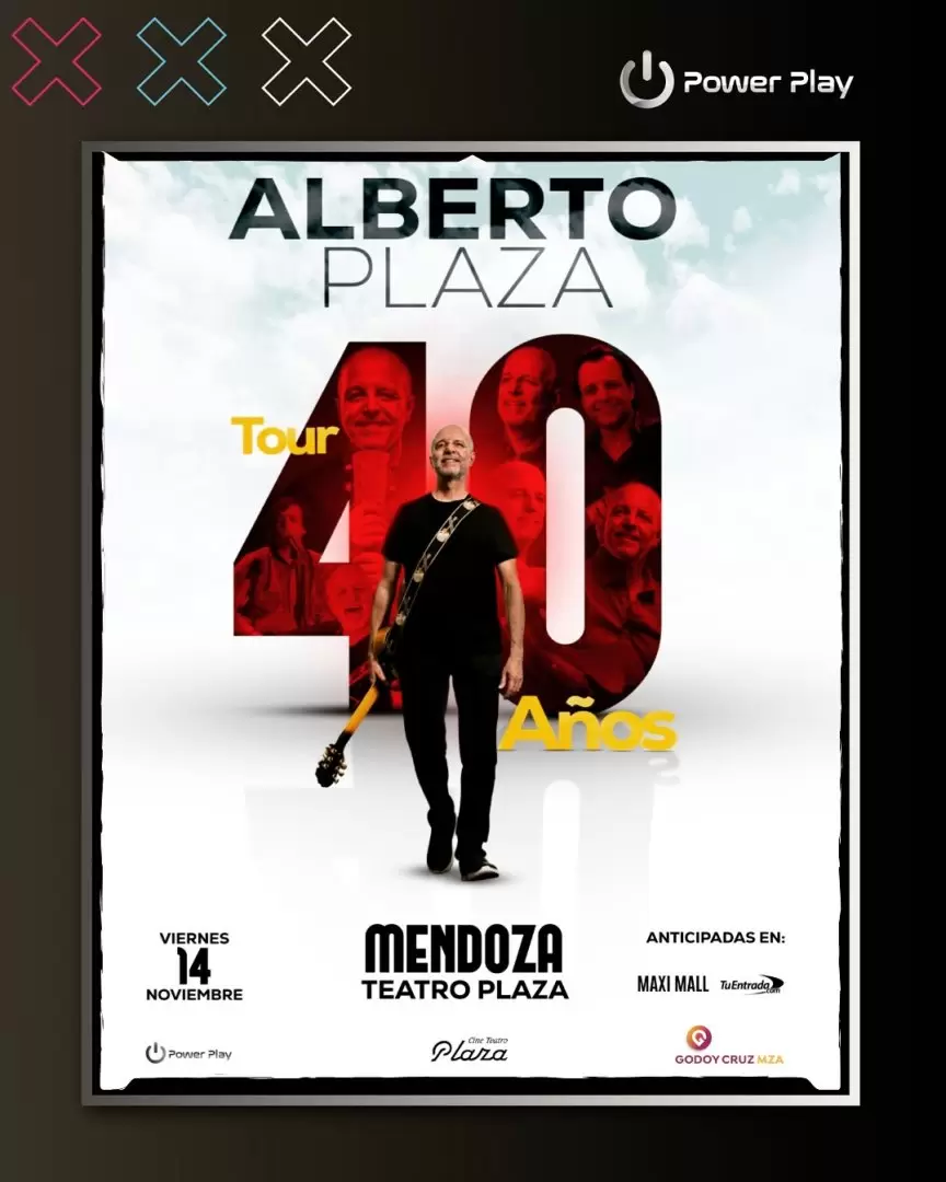 El afiche de la presentación del popular cantautor chileno en Mendoza