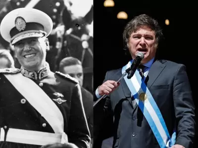 Juan Per�n y Javier Milei