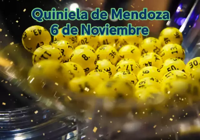 Quiniela de Mendoza del 6 de noviembre.