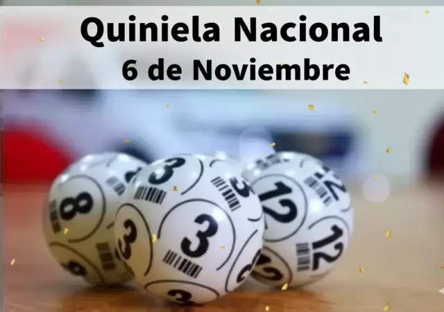 Quiniela Nacional del 6 de noviembre