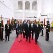 Milei acapar la atencin en Bolivia: as fue su paso por la asuncin de Rodrigo Paz Pereira