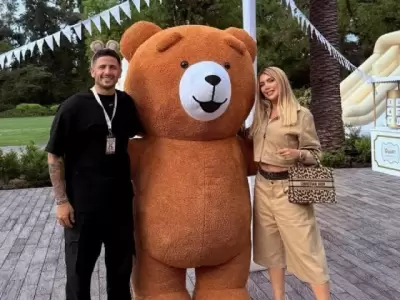 Wanda Nara junto a su actual novio.