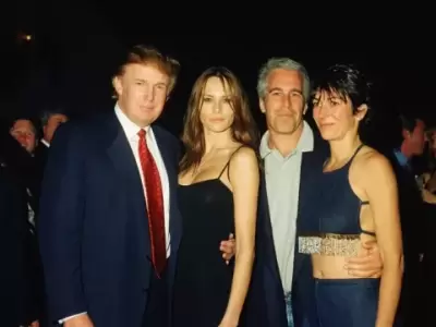 Donald Trump junto a Jeffrey Epstein