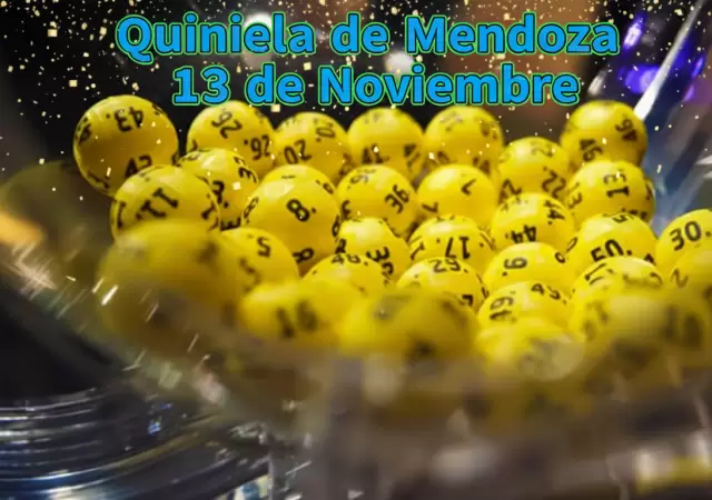 Quiniela de Mendoza del 13 de noviembre
