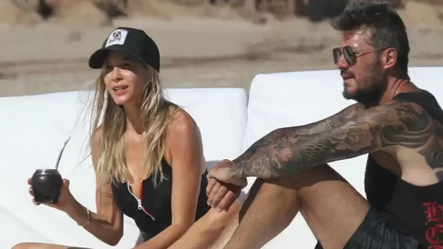Guillermina Valdés y Marcelo Tinelli.