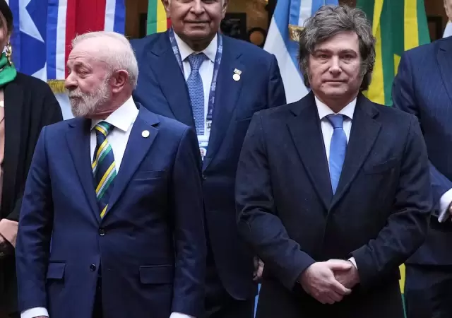 Lula da Silva y Javier Milei, dos mandatarios en distintas veredas. (Foto: archivo web)