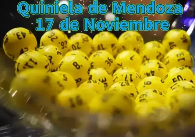 Quiniela de Mendoza del 17 de noviembre