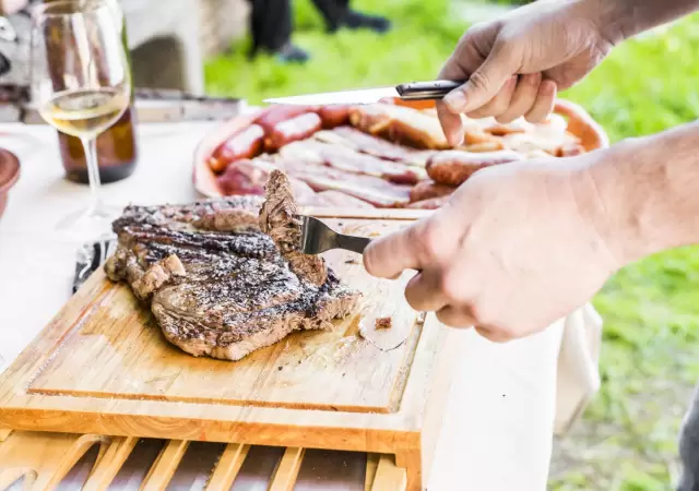 Asado en zona crtica.