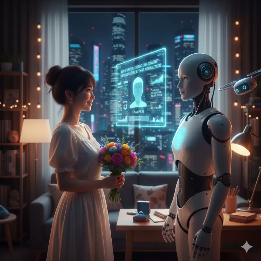 Una mujer japonesa se casa simbólicamente con una pareja generada por IA, mientras expertos advierten riesgos psicológicos.