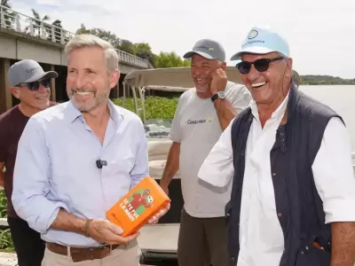 Daniel Scioli con el gobernador de Entre R�os, Rogelio Frigerio. (Foto: web)