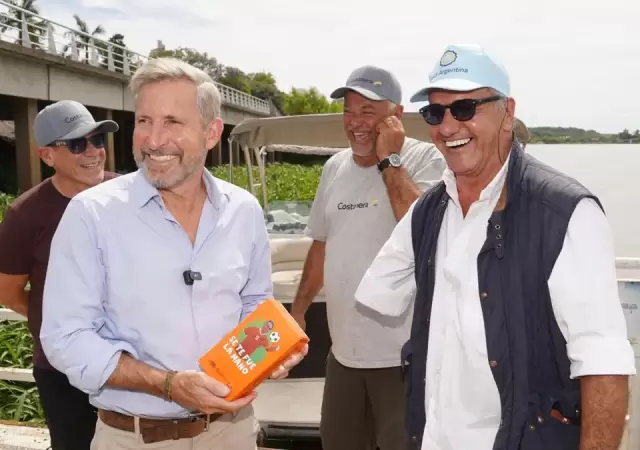 Daniel Scioli con el gobernador de Entre R�os, Rogelio Frigerio. (Foto: web)