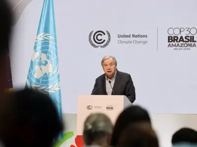 "Tenemos que movernos m�s r�pido hacia un corte dr�stico en las emisiones", advirti� Guterres.