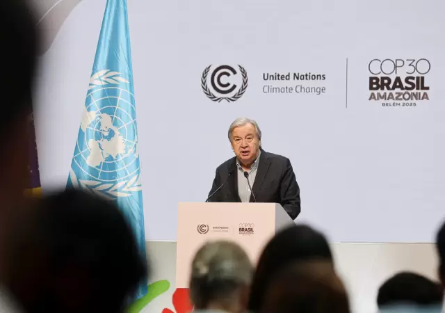 "Tenemos que movernos m�s r�pido hacia un corte dr�stico en las emisiones", advirti� Guterres.