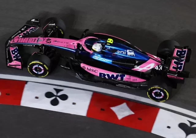 Colapinto en el Gran Premio de Las Vegas.