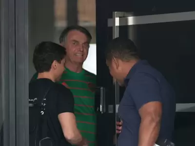 Bolsonaro al momento de ser detenido.