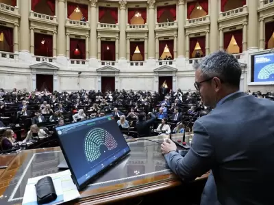 El recinto en plena actividad: el oficialismo deber� negociar con la oposici�n para conseguir los votos necesarios en las sesiones extraordinarias.