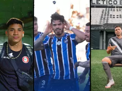 Objetivo ascenso: Nahuel Brunet, Axel Rodr�guez y Mateo Acosta, los elegidos para aportar goles y solidez defensiva en el nuevo Godoy Cruz.