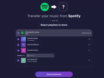 La aplicaci�n de reproducci�n de m�sica ampl�a permitir� a los usuarios importar sus playlist de otras plataformas.
